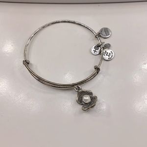 Alex and Ani silver bracelet with charm!